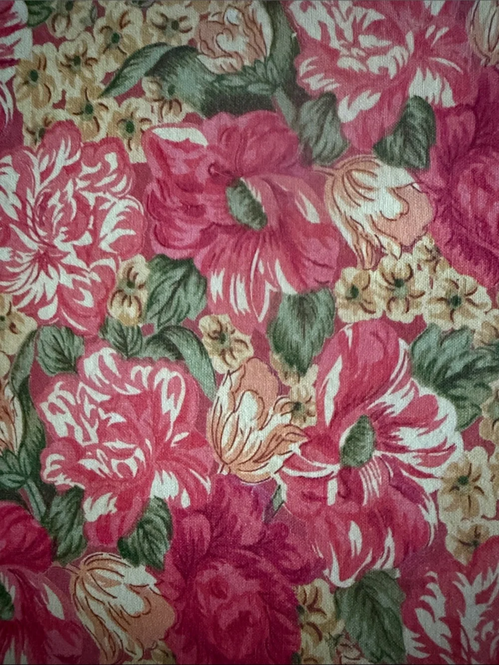 Floral Pink Cotton Placemats - Set of 6